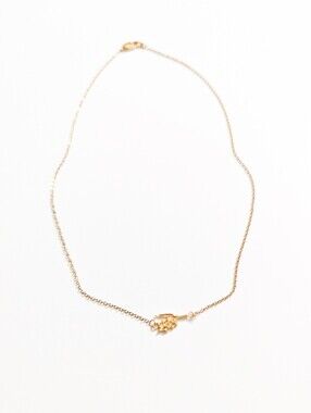 Birth Flower May Gold-plated Choker Necklace